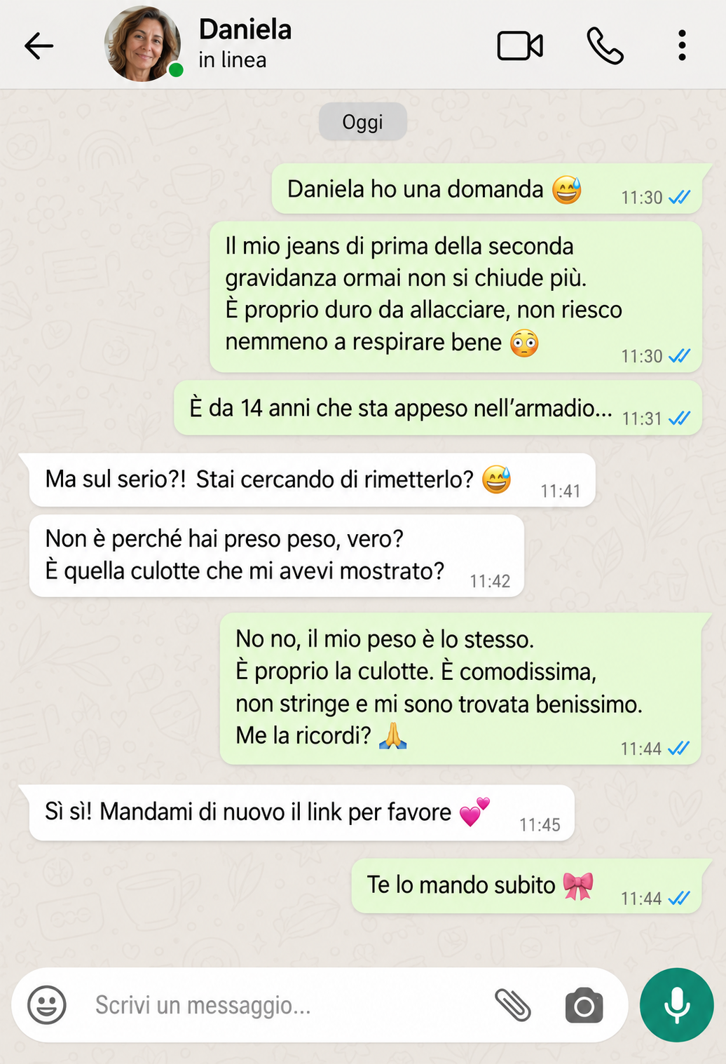Messaggio WhatsApp