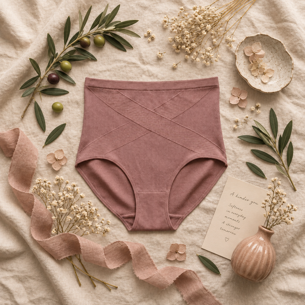Slip modellante con fascia incrociata a X
