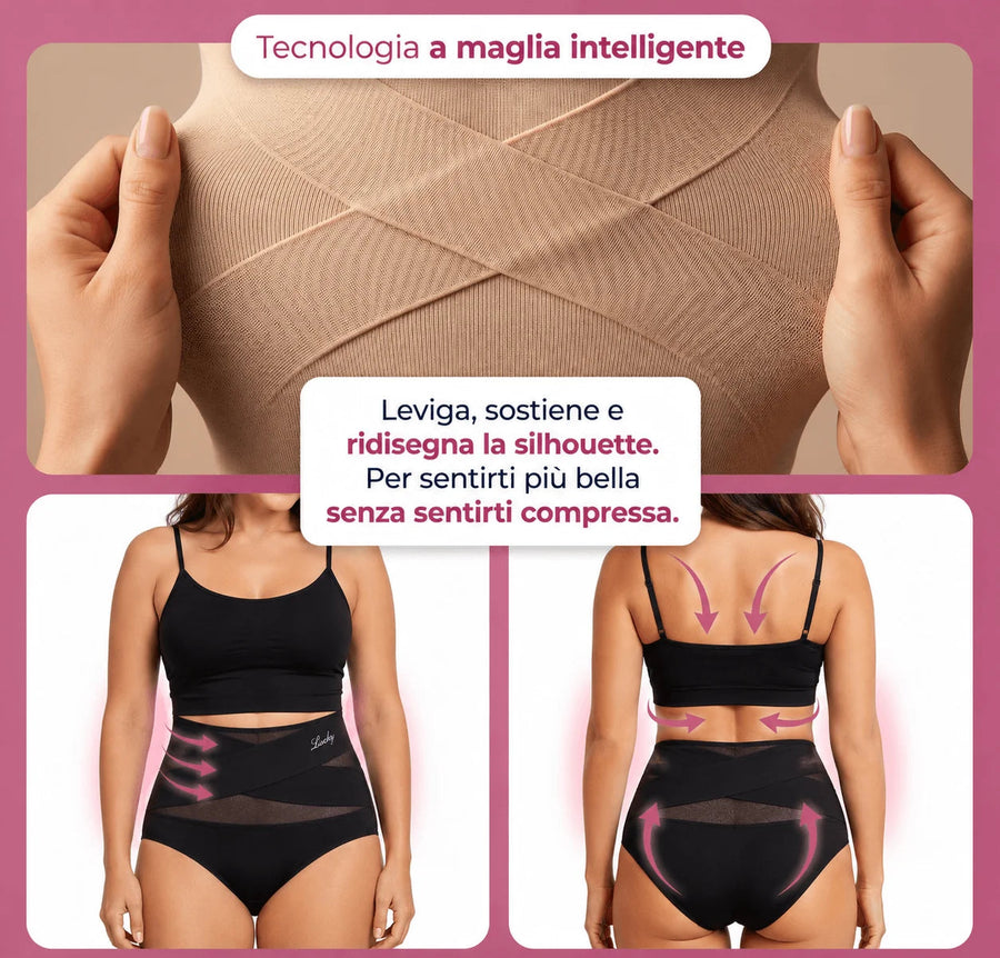 Slip Modellante Vita Alta — Controllo Addome Senza Cuciture
