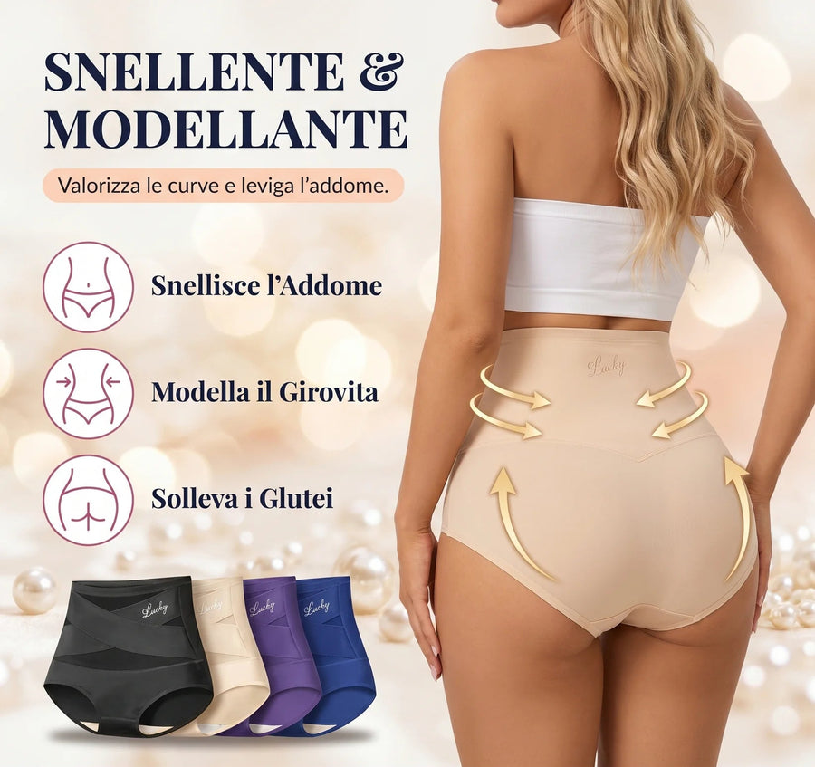 Slip Modellante Vita Alta — Controllo Addome Senza Cuciture